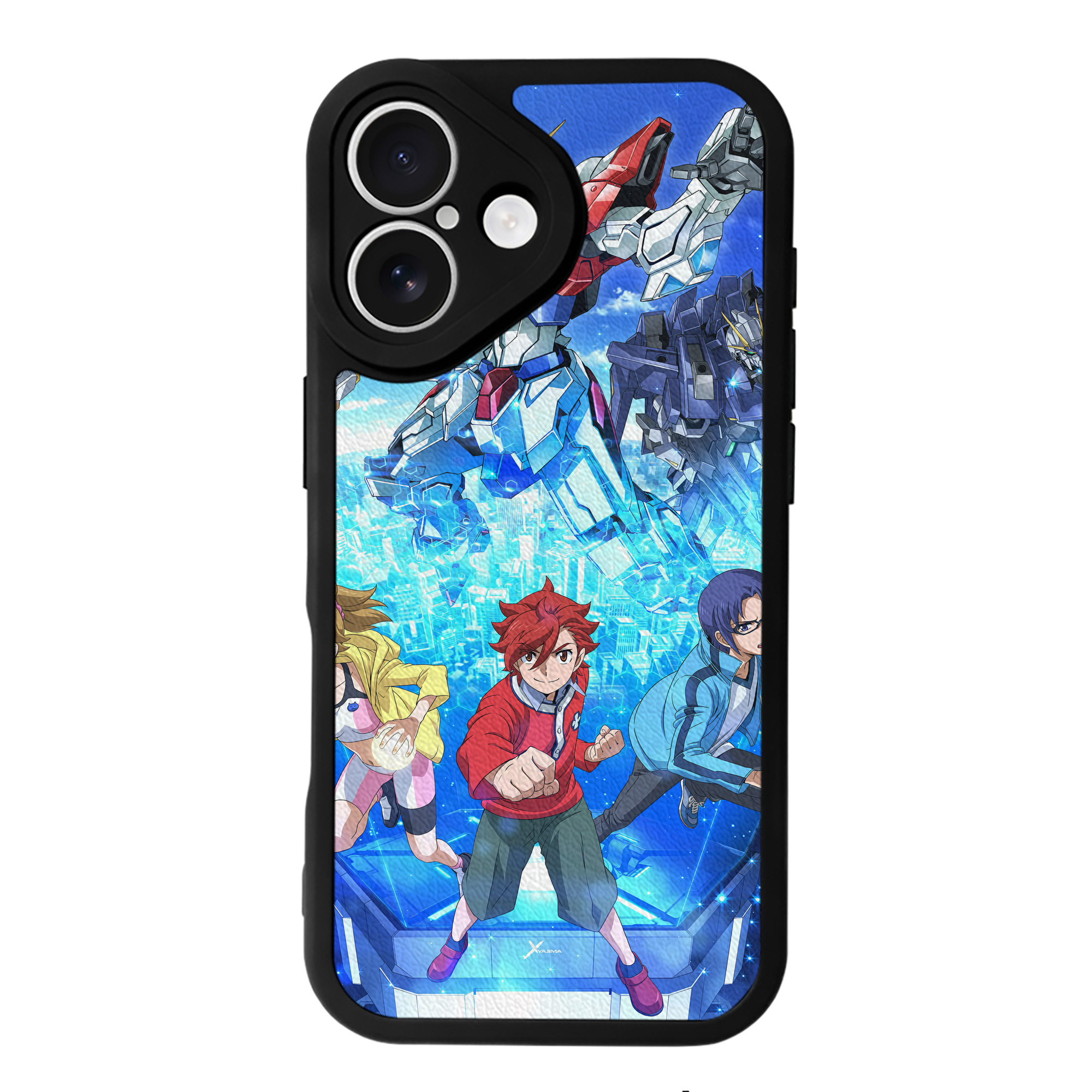 （画像用） 機動戦士ガンダム Mobile Suit Gundam 【iPhone 16シリーズ対応】シリコンスマホケース（レザー調） 材質：シリコン